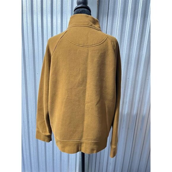 Madewell‎ MWL Half-Zip Pullover Sweatshirt Size M Long Sleeve Kangaroo Pocket - Picture 3 of 11
